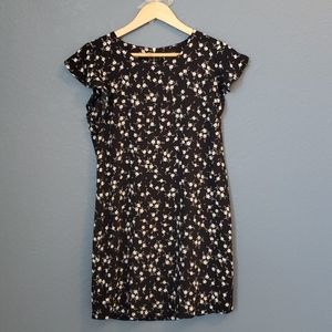 Back Flower Print Mini Dress